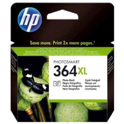 hp 364XL High Yield Ink Cartridge, Photo Black Single Pack, CB322EE